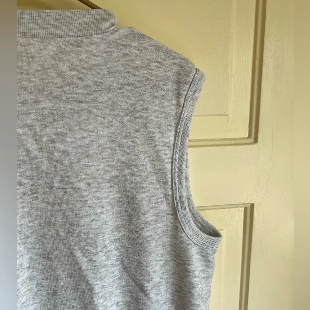 Vintage Sweatshirt Vest- Commander Video- Gray- Large - Picture 11 of 12